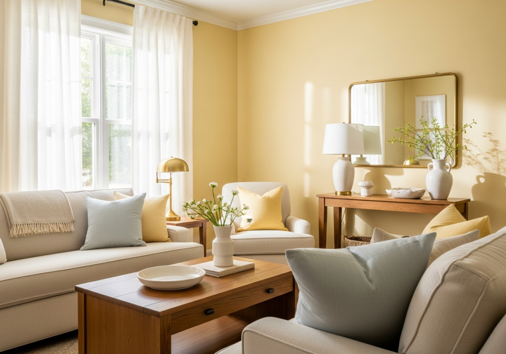Butter Yellow Paint for Living Room: Color Guide and Design Ideas