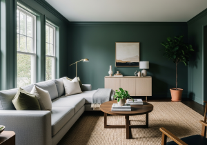  Transform Your Space With Dark Green Living Room Paint