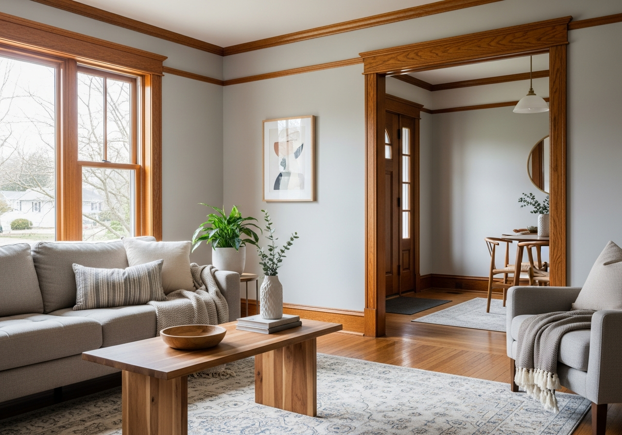 The Best Paint Colors for Living Room with Wood Trim