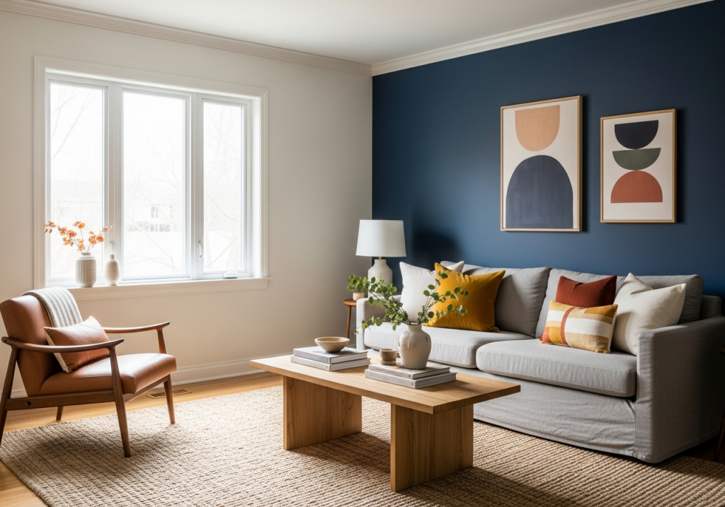 Best Paint Color Combination for Living Room Spaces