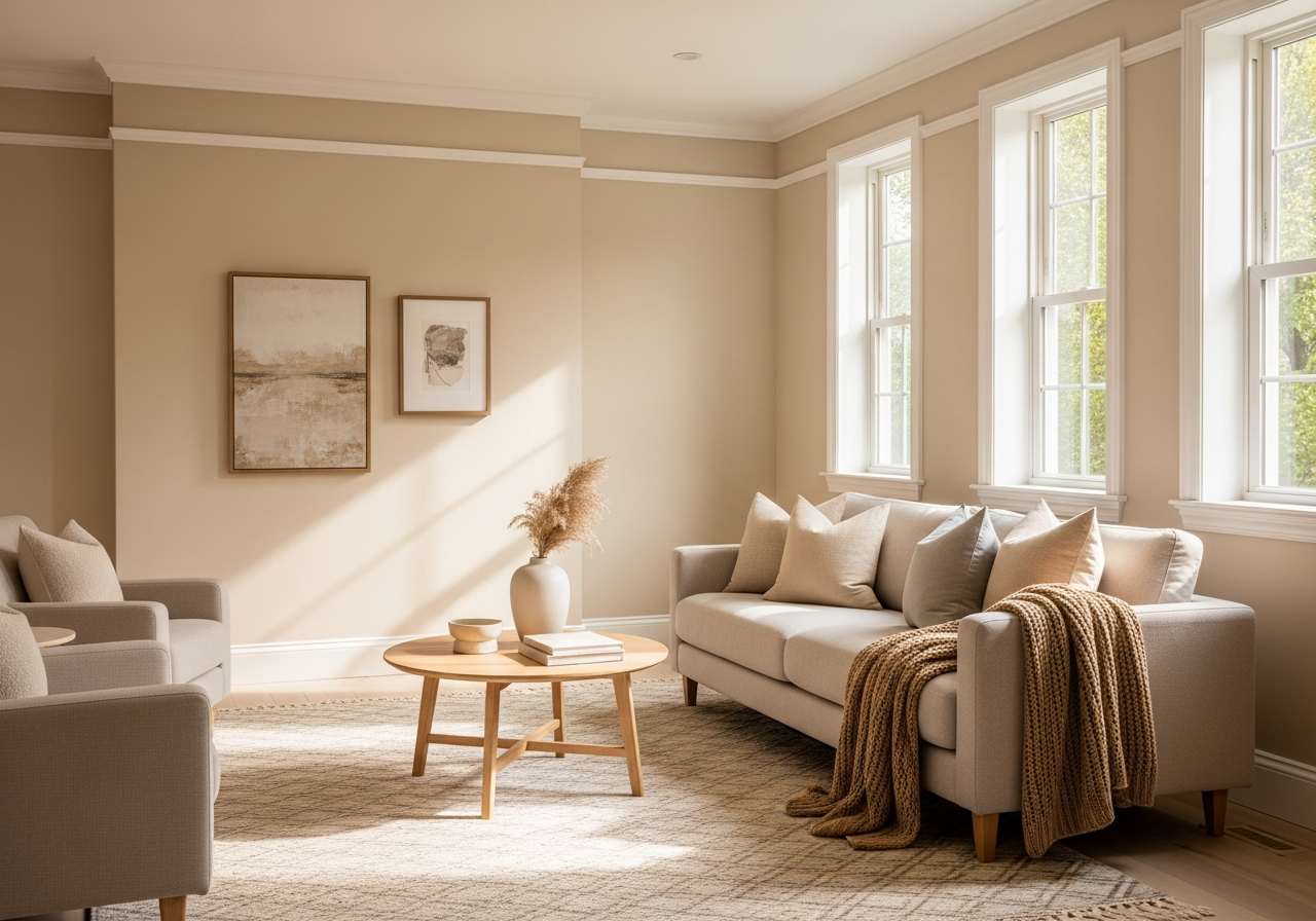 Choosing the Perfect Beige Color Paint for Living Room Walls