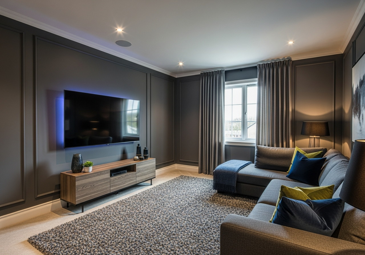 Top Media Room Paint Colors for an Immersive Viewing Space