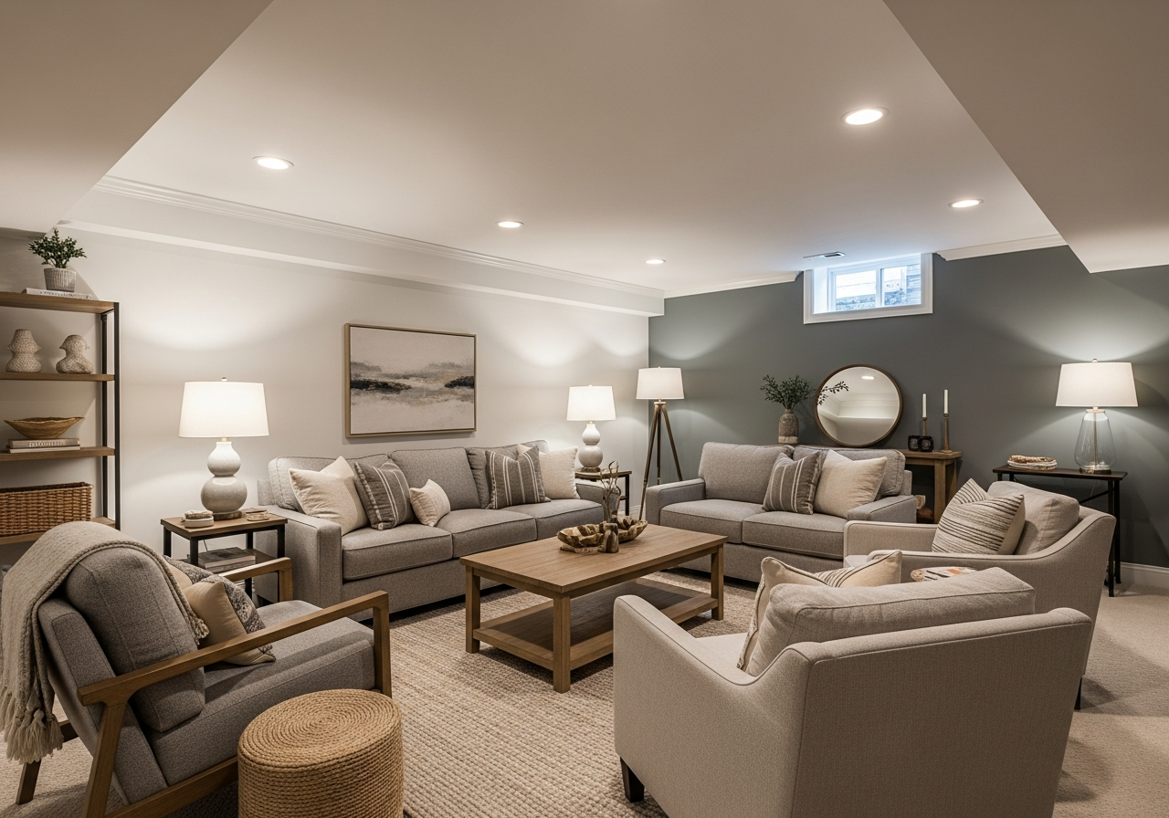Best Basement Family Room Paint Colors for a Brighter Look