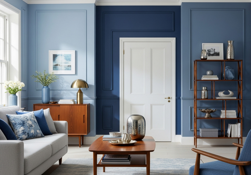 Popular Blue Paint Colours for Living Room Walls