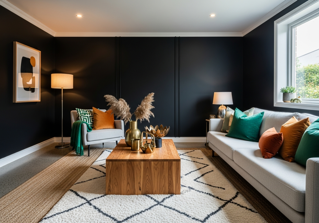 Bold Black Paint Living Room Ideas for a Stunning Makeover