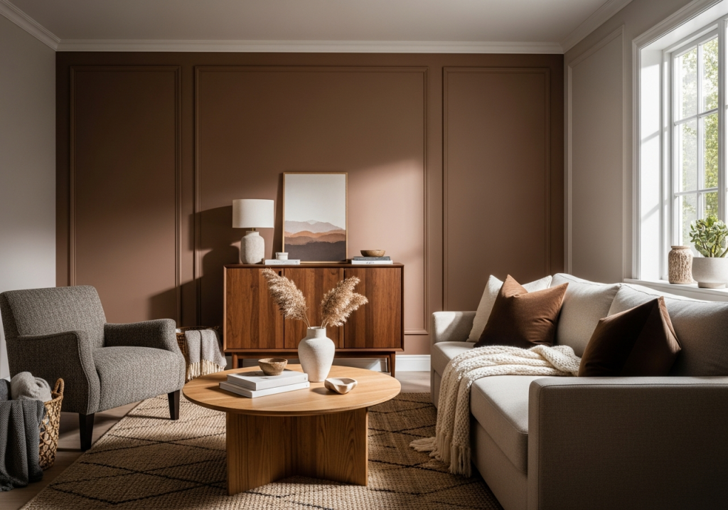The Secret to a Cozy Living Room: Brown Paint Ideas