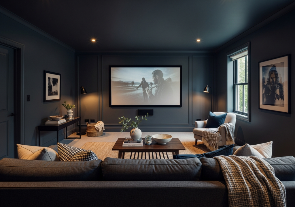 The Best Media Room Paint Colors for Picture-Perfect Viewing