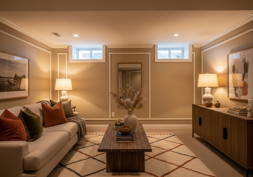 Best Basement Family Room Paint Colors for Low-Light Spaces