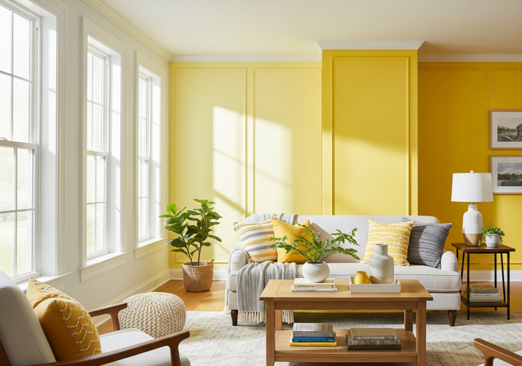 8 Best Yellow Paint Colors for a Brighter, Bigger Living Room